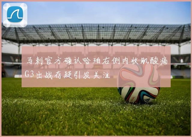 马刺官方确认哈珀右侧内收肌酸痛G3出战存疑引发关注